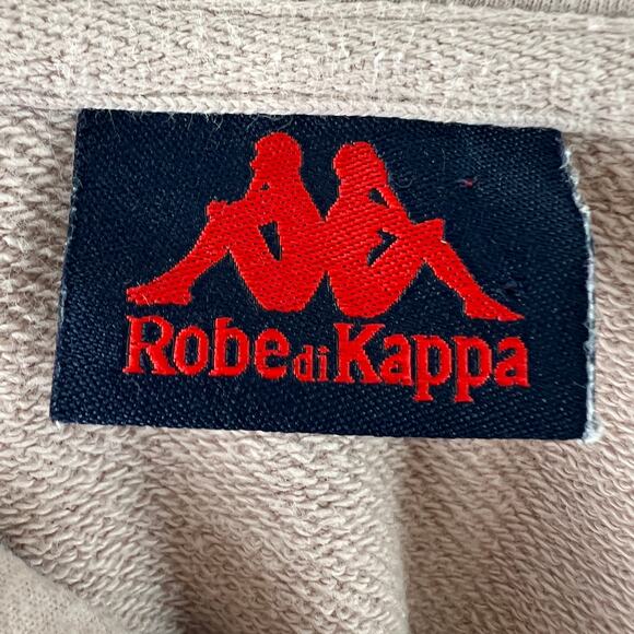 Robe di Kappa Pink Hoodie Cotton Blend Long Sleeves Front Pocket Pullover Sz XL - Picture 7 of 11